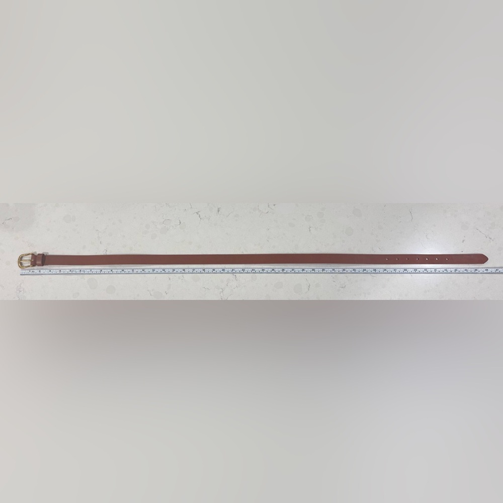 NWT, Frye 25mm flat strap w leather loop belt in size L/XL